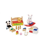 Baby's speelkamer- baby panda en sneeuwkonijn - Sylvanian Families 05709